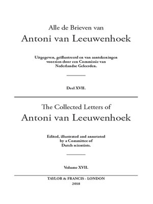 cover image of The Collected Letters of Antoni Van Leeuwenhoek--Volume 17